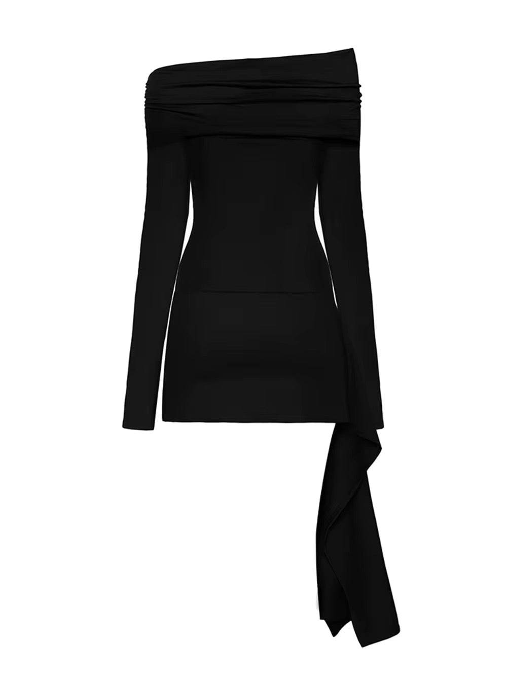 Neck Hollow Out Tight Mini Dress - REBECATHELABEL