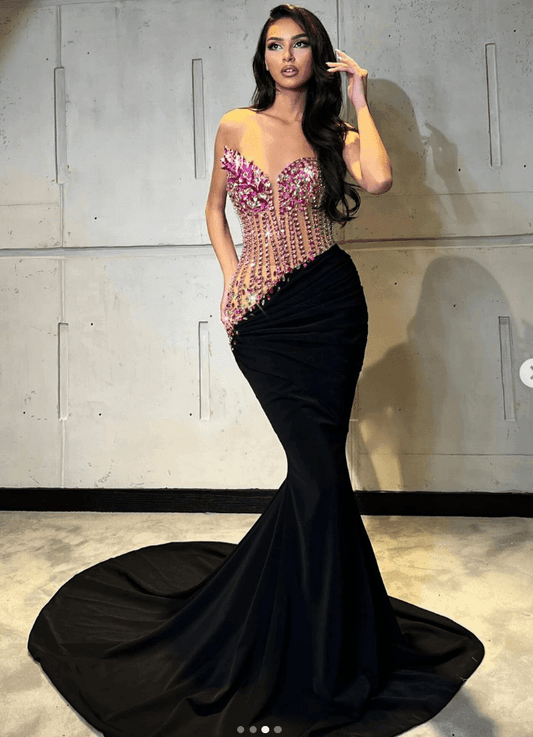 Nia velvet diamond dress - REBECATHELABEL