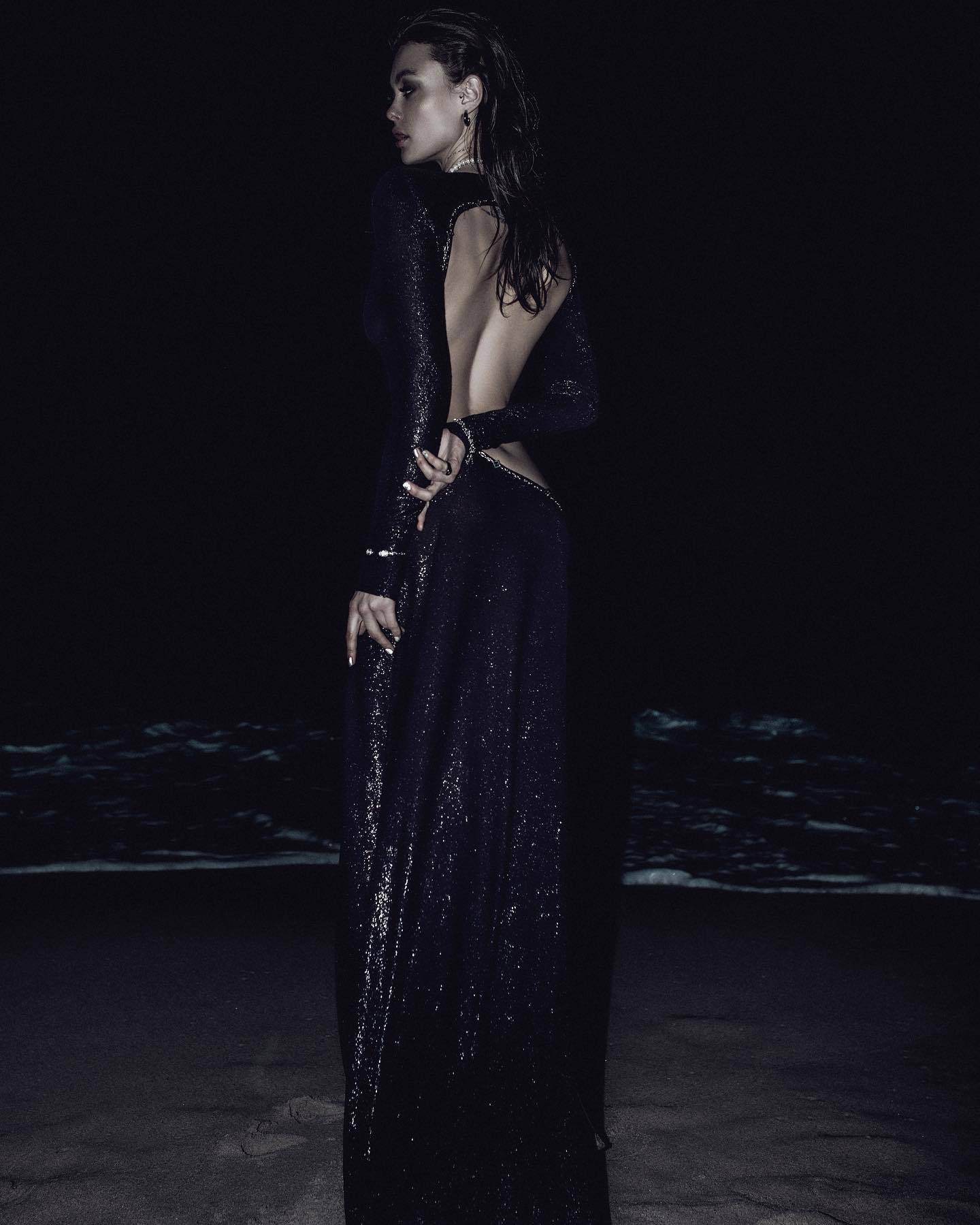 Nishe long slit dress - REBECATHELABEL