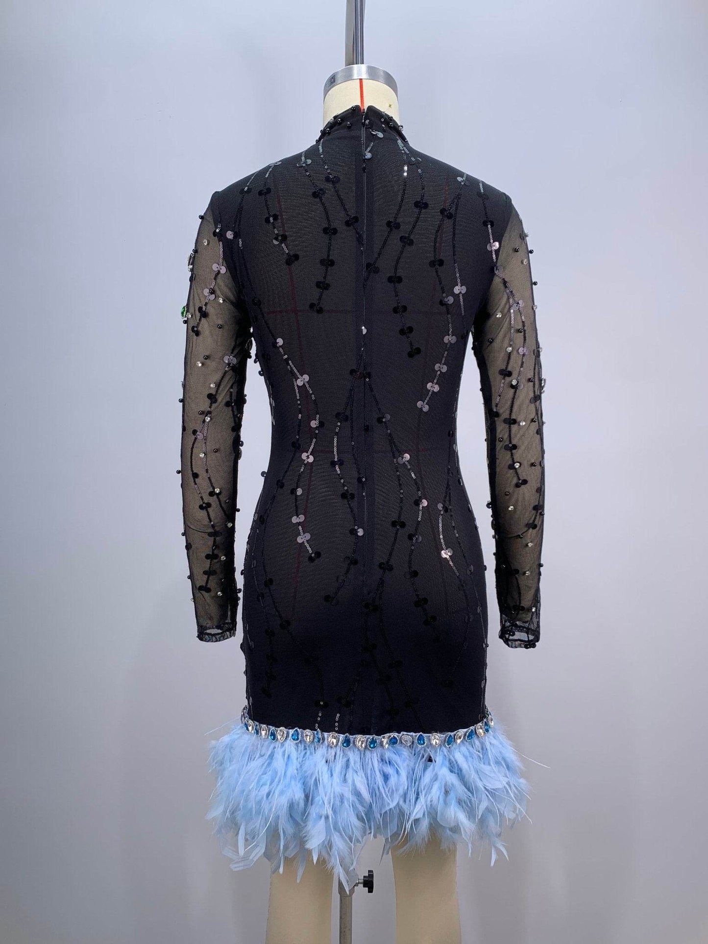 Olay feather dress - REBECATHELABEL