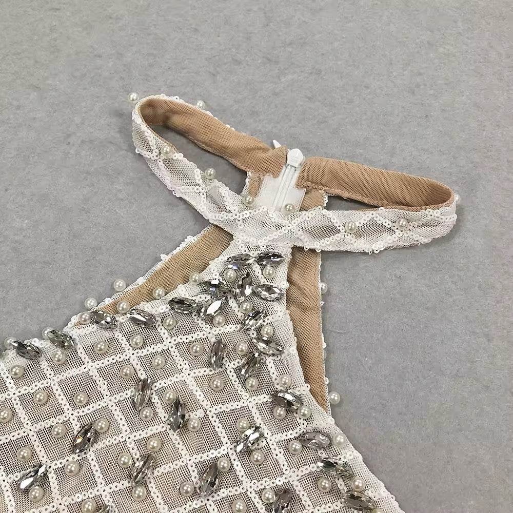 Pearl Sequin Tight Design Sleeveless Mermaid - REBECATHELABEL