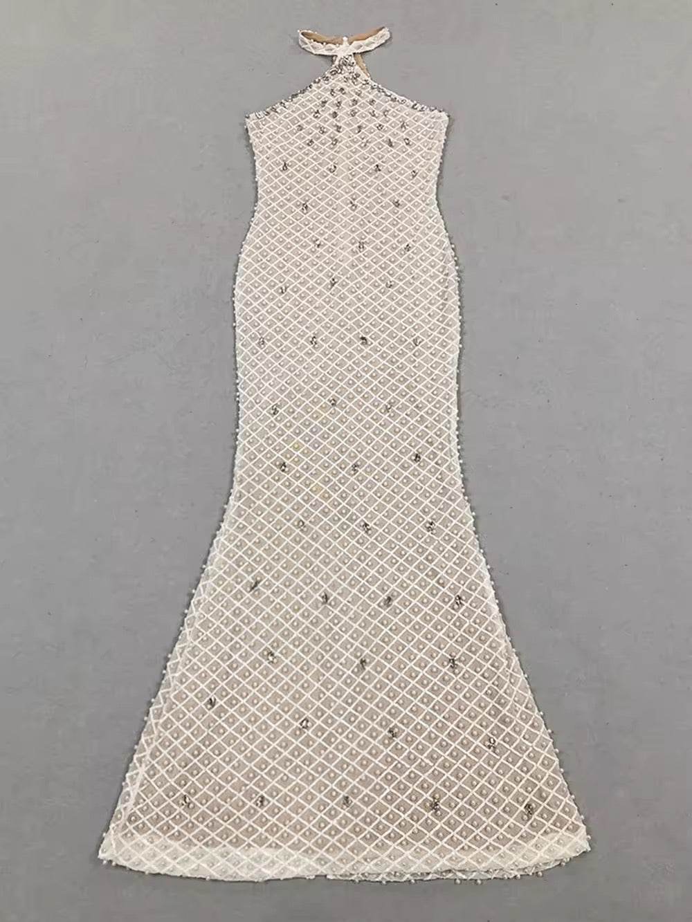 Pearl Sequin Tight Design Sleeveless Mermaid - REBECATHELABEL