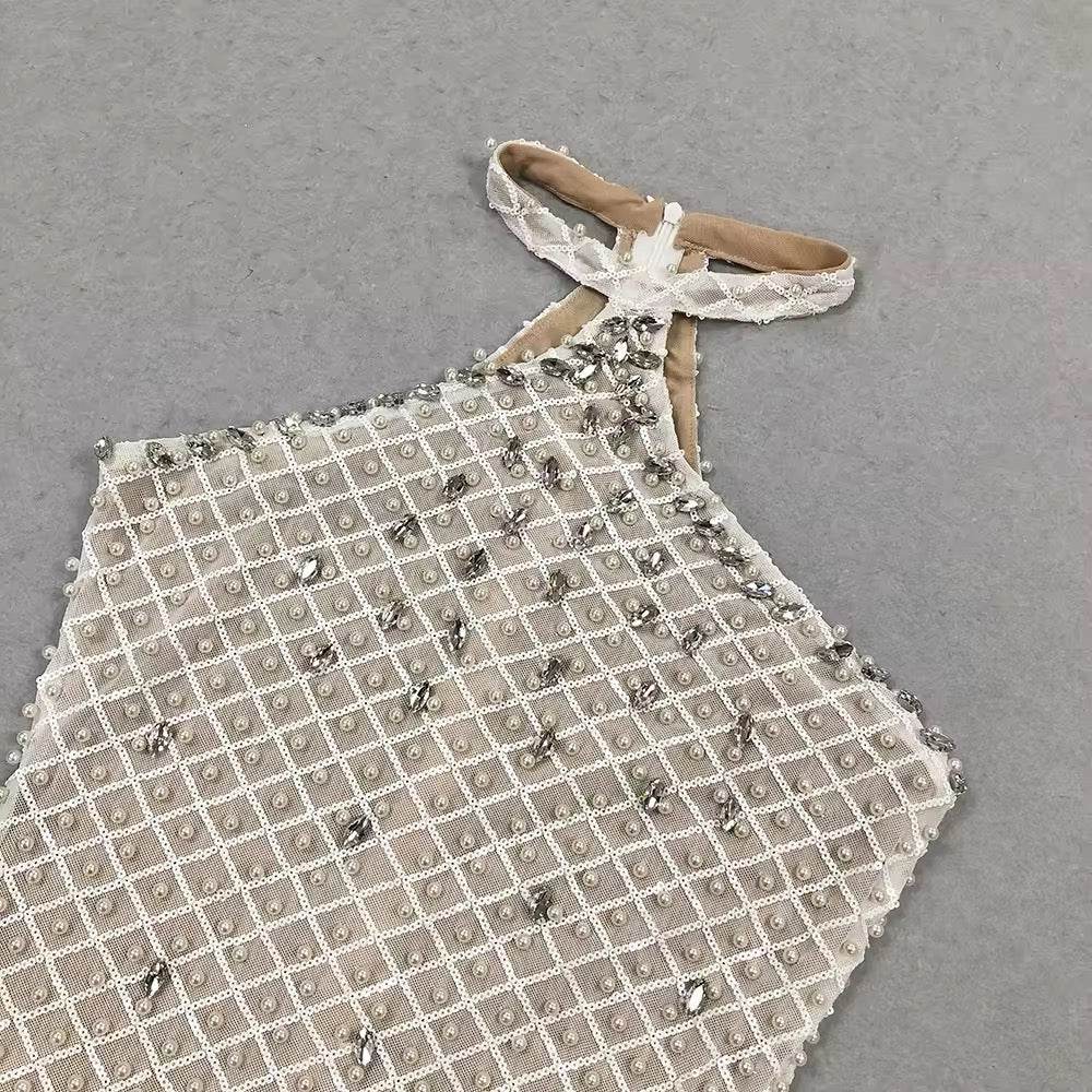 Pearl Sequin Tight Design Sleeveless Mermaid - REBECATHELABEL