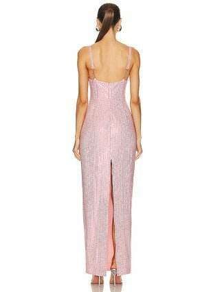 Pink Dots Glitter Spaghetti Strap Backless dress - REBECATHELABEL