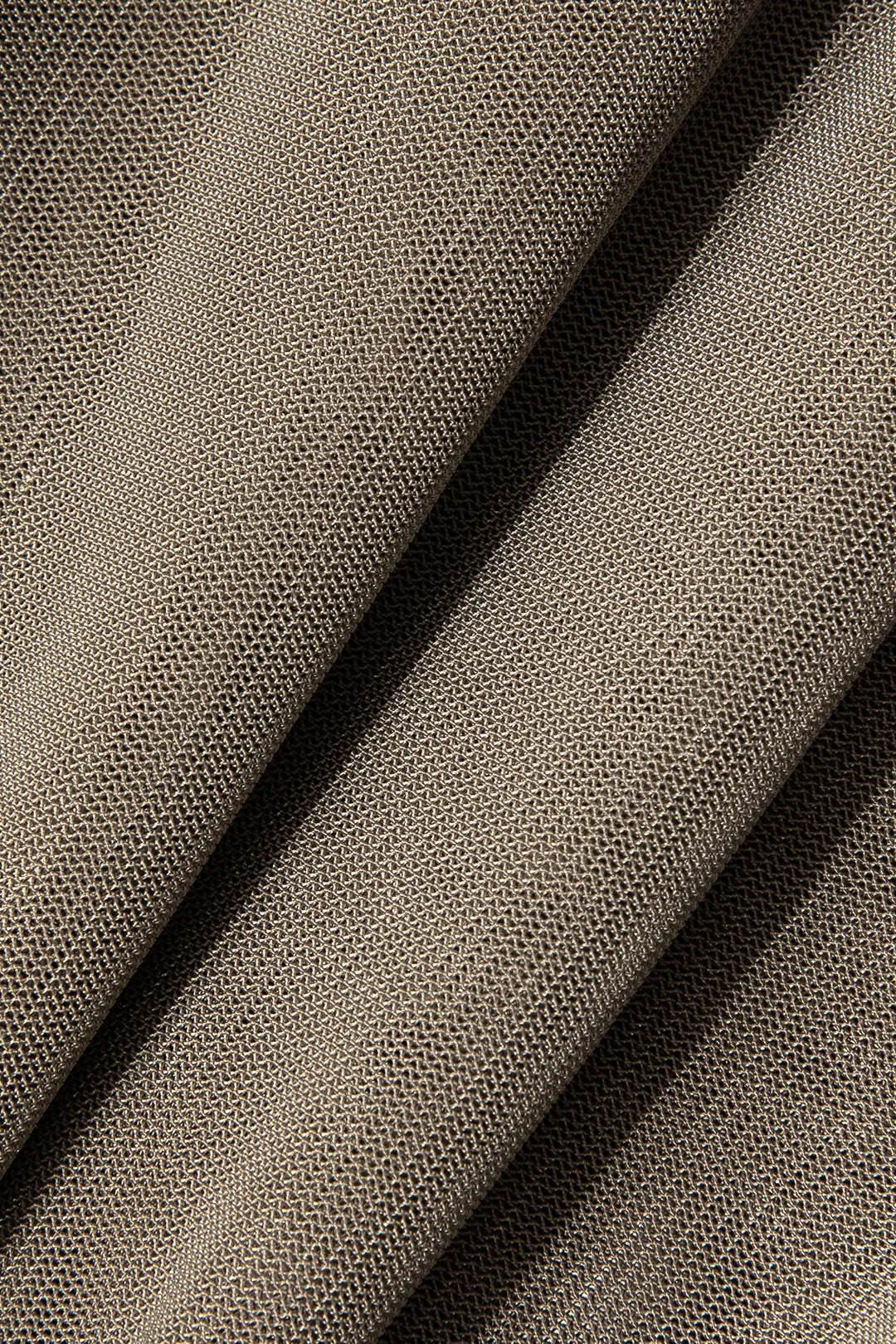 Pleated Mesh Halter Tank Top - REBECATHELABEL