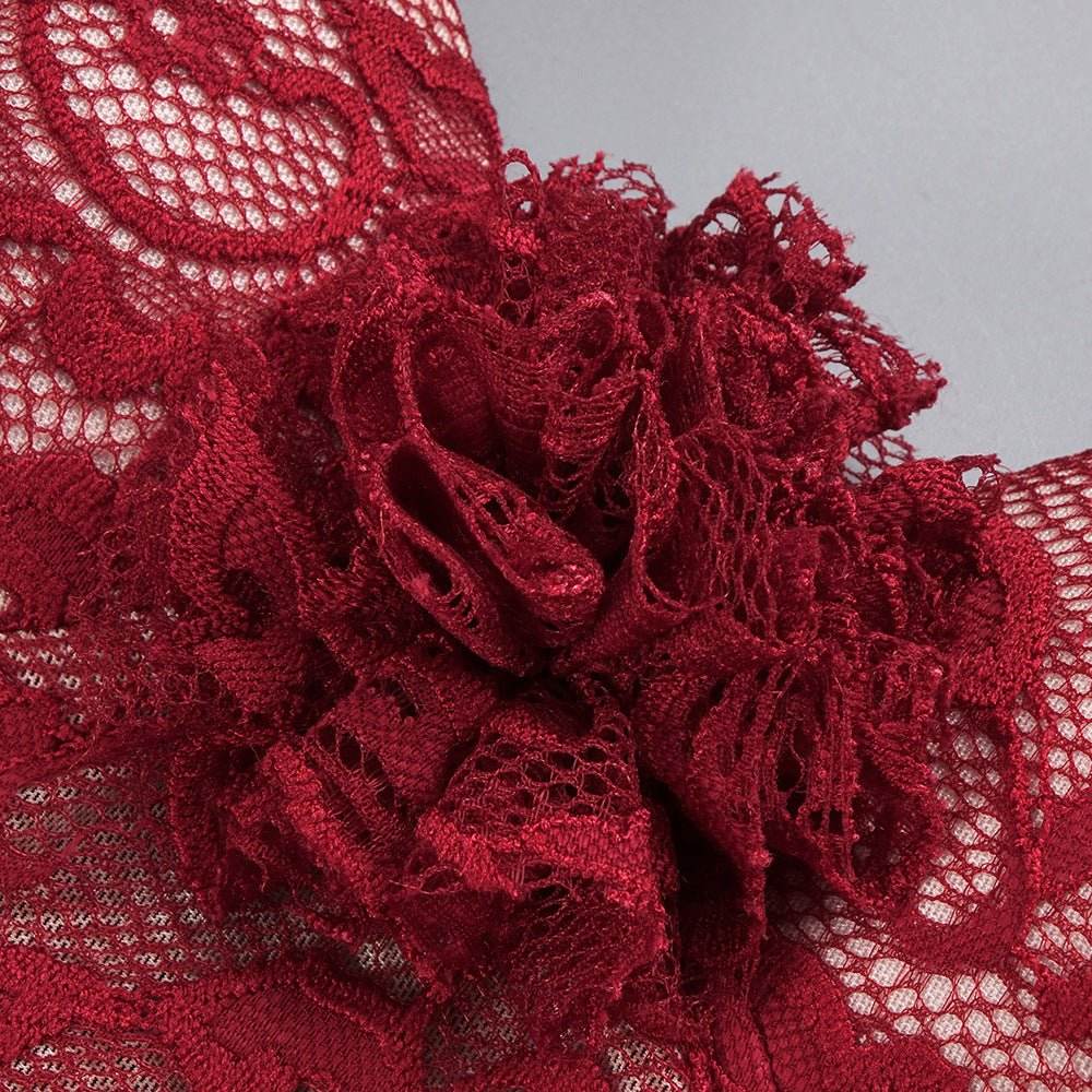 Randy midi dress with gloves - REBECATHELABEL