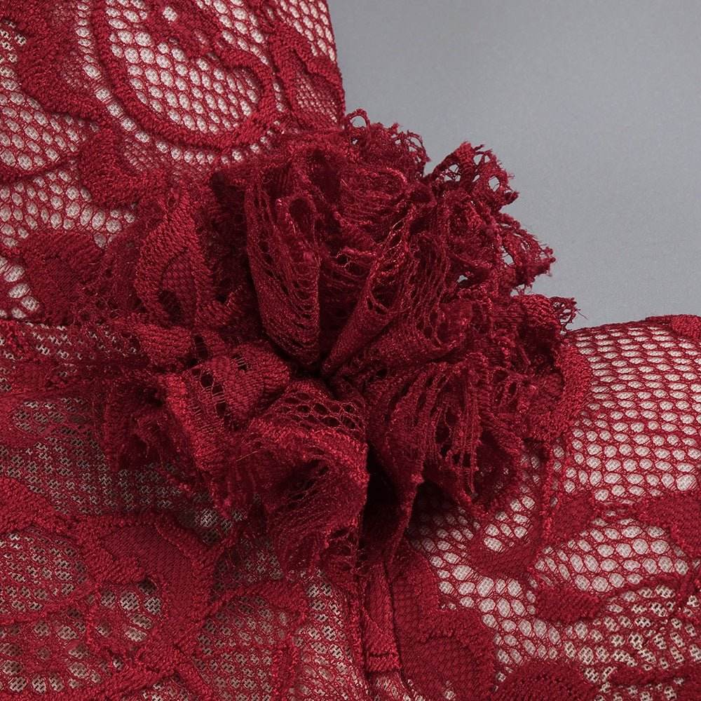 Randy midi dress with gloves - REBECATHELABEL