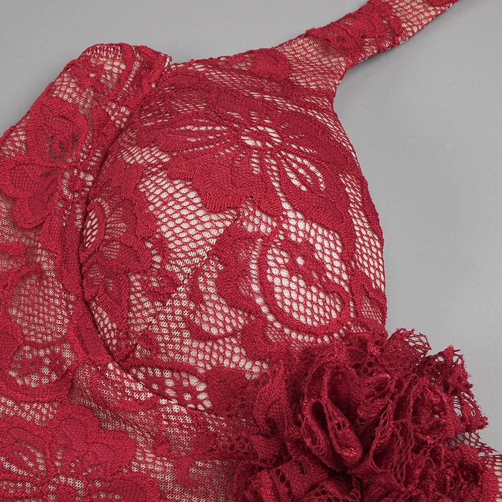 Randy midi dress with gloves - REBECATHELABEL