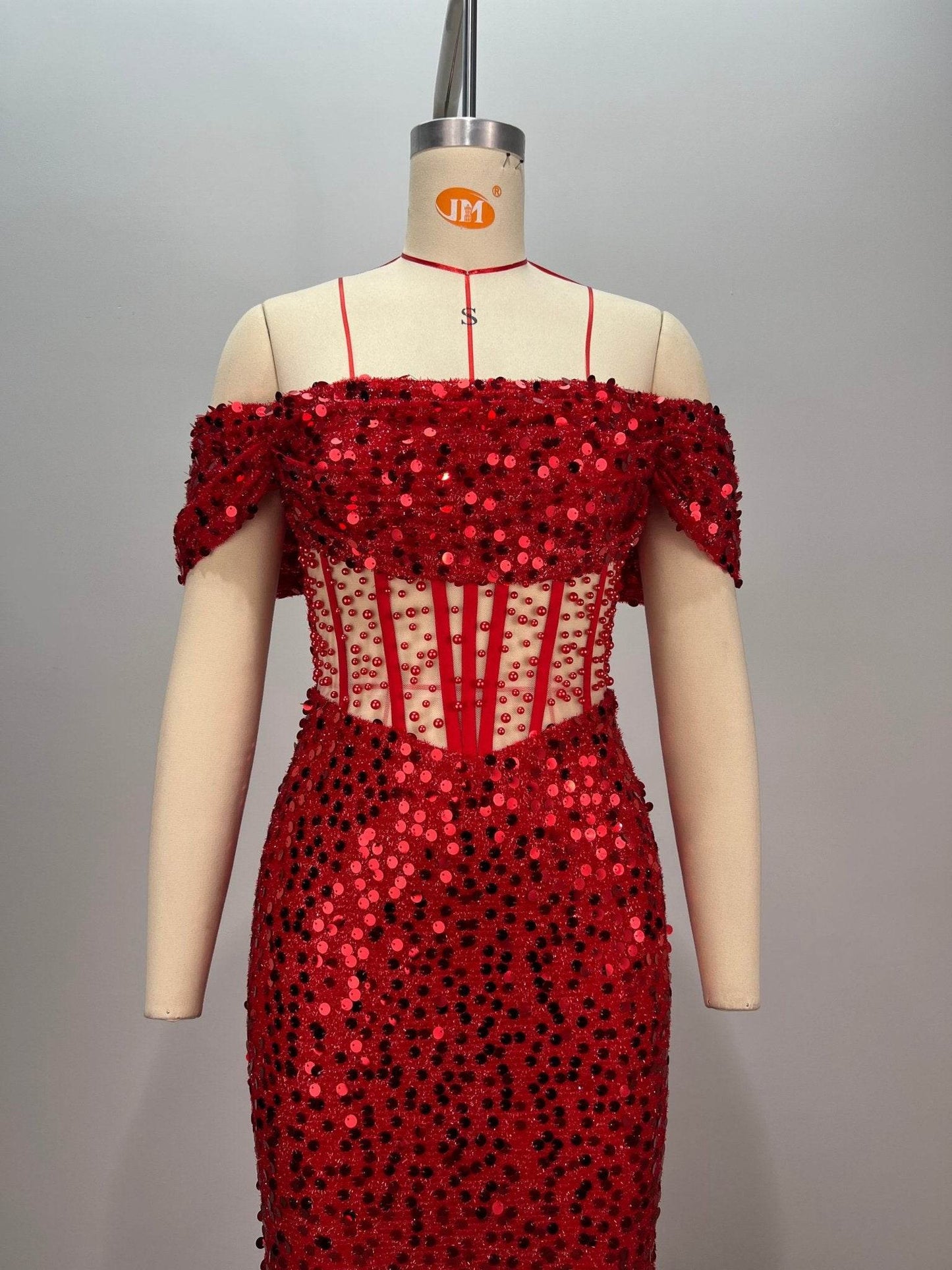 Rebecca sequin floor length dress - REBECATHELABEL