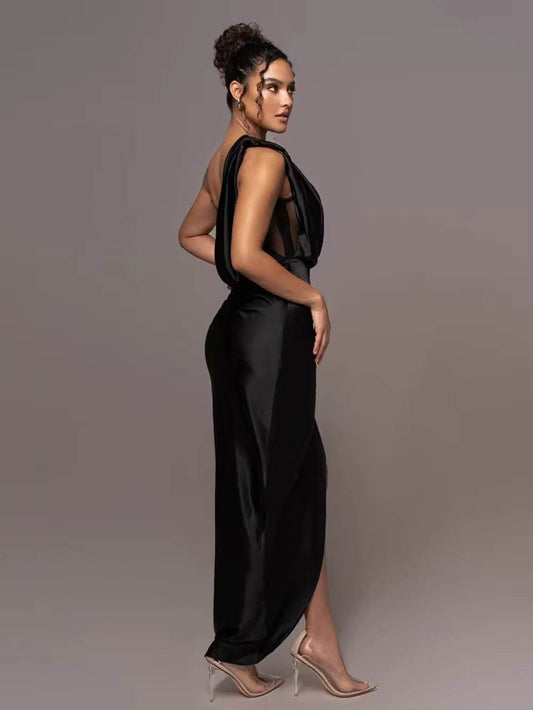 Satin Corset Maxi Dress - REBECATHELABEL