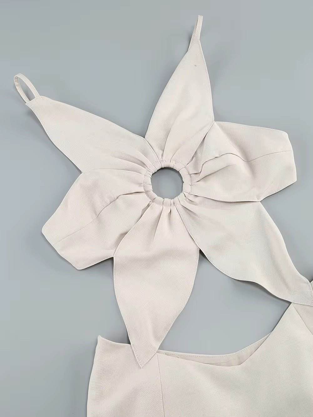 Sexy Backless Halter Mini Dress - REBECATHELABEL