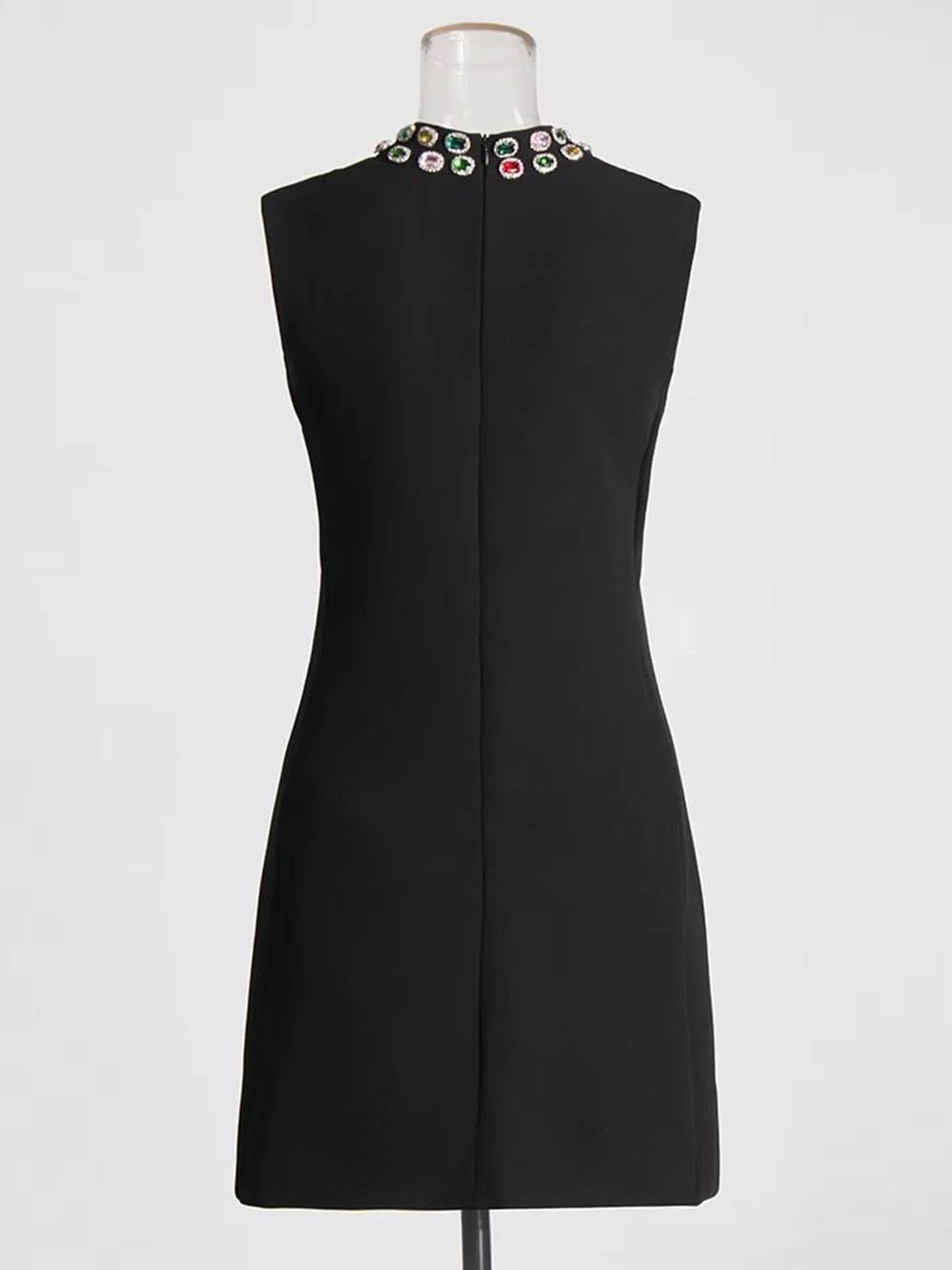 Shining Diamond Chain Elegant Dress - REBECATHELABEL