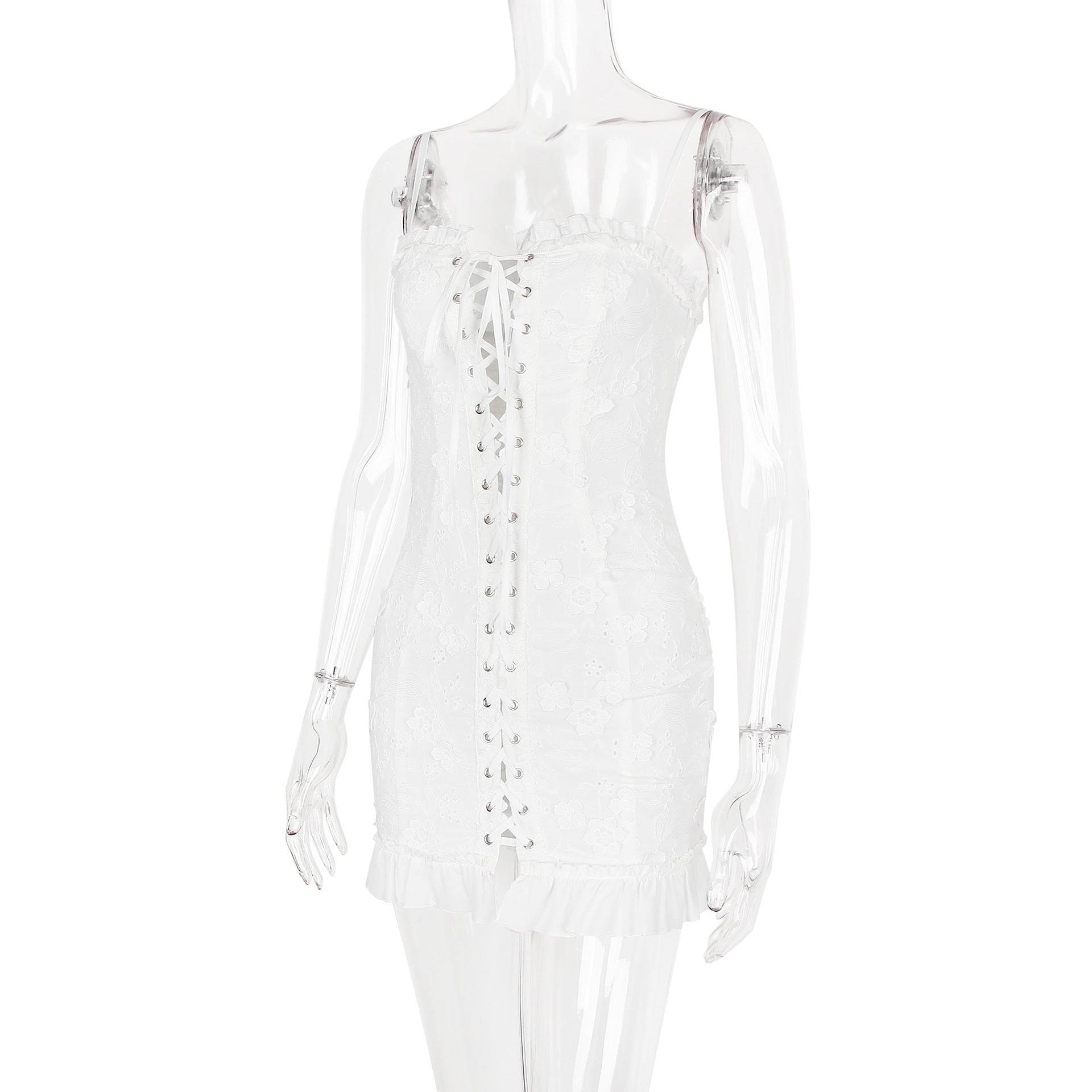 Short Sling mini Dress - REBECATHELABEL