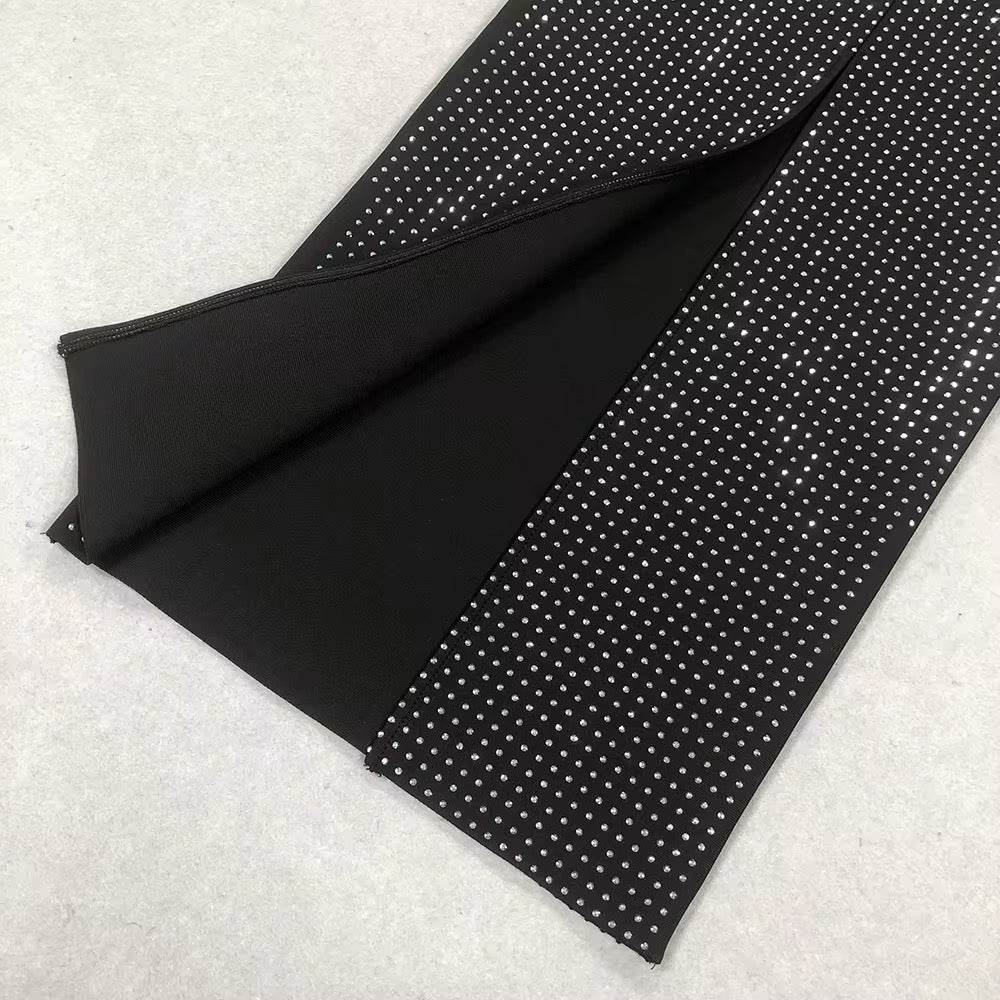 Sparkling Diamond Maxi Bandage Dress - REBECATHELABEL