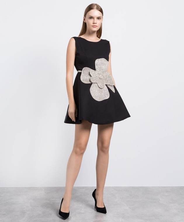 Spliced Flower Sequins Diamond Sexy Dress - REBECATHELABEL