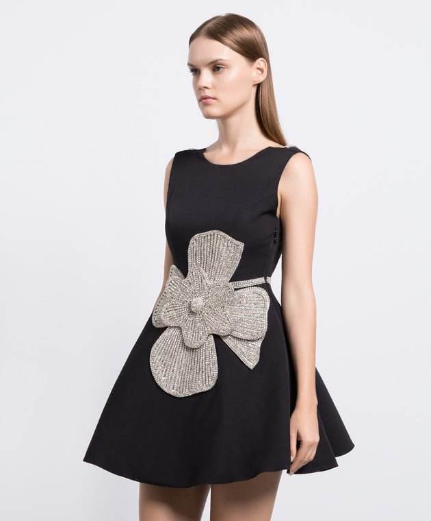 Spliced Flower Sequins Diamond Sexy Dress - REBECATHELABEL