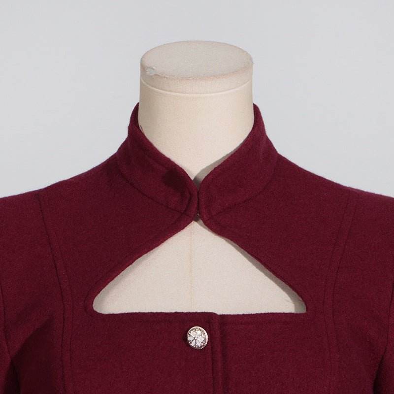 Stand Collar Hollow Out Cutout out High Grade Long Sleeve - REBECATHELABEL