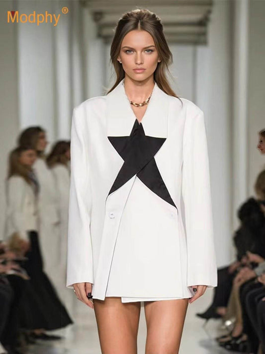 Star shaped patchwork blazer - REBECATHELABEL