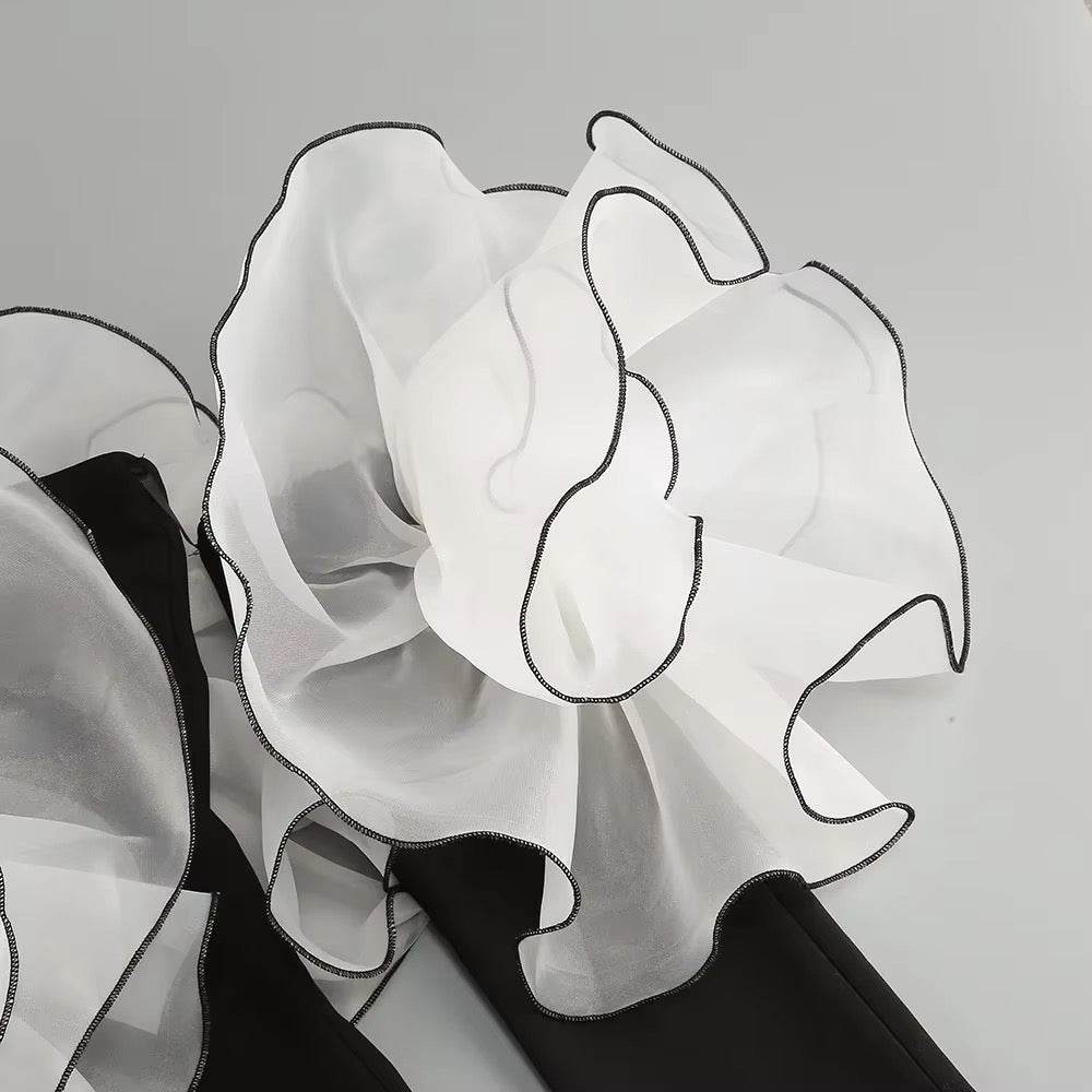 Strapless 3D Flowers Bodycon Mini Dress - REBECATHELABEL