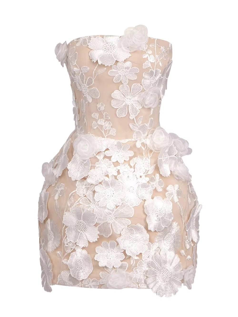 Strapless Bodycon Mini Ball Gown Dress - REBECATHELABEL