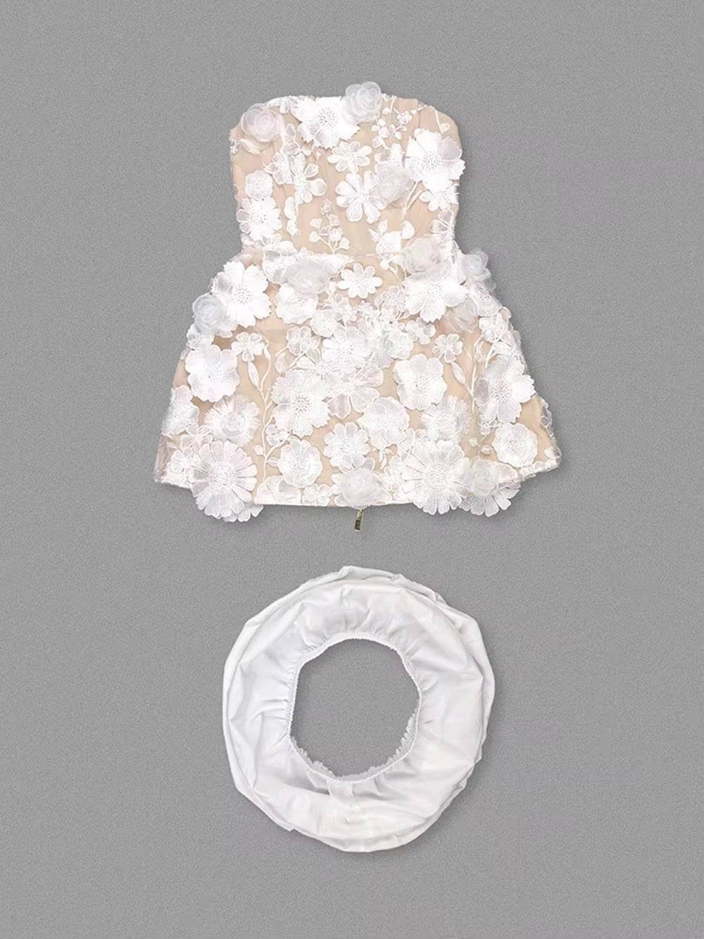 Strapless Bodycon Mini Ball Gown Dress - REBECATHELABEL