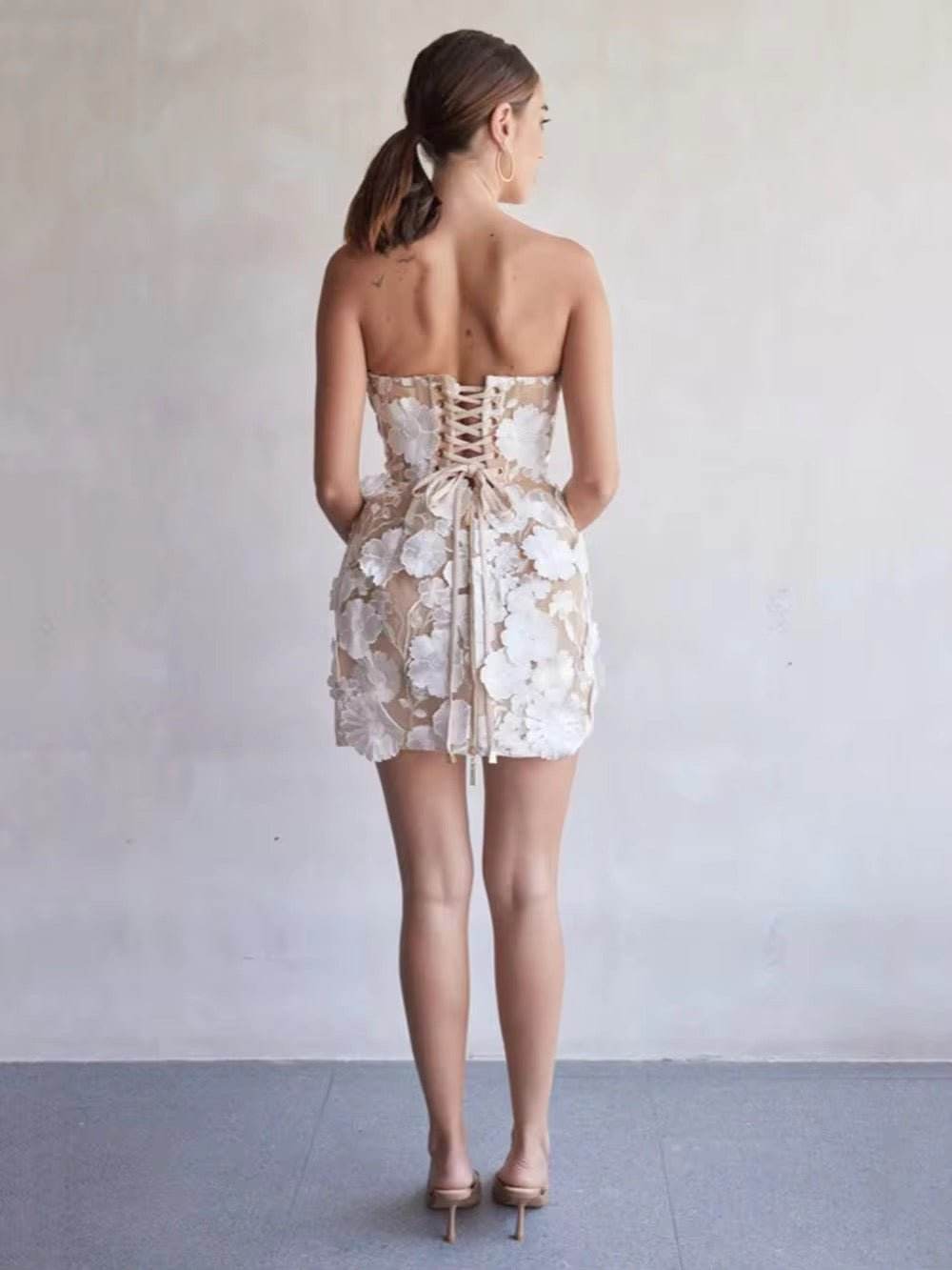 Strapless Bodycon Mini Ball Gown Dress - REBECATHELABEL