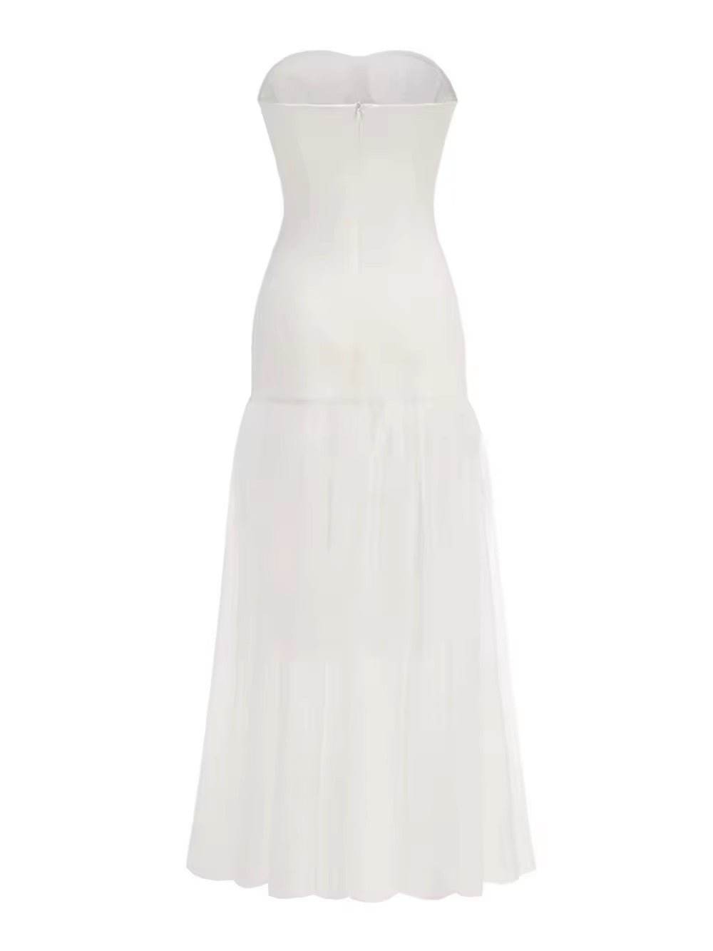 Strapless Diamonds Ball Gown Maxi Dress - REBECATHELABEL