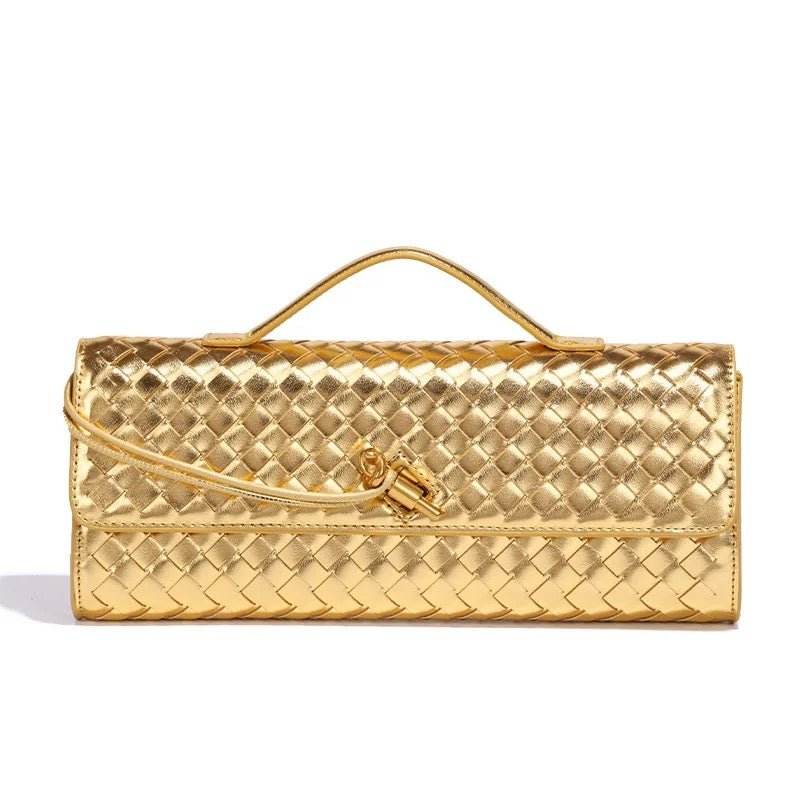The Woven Grace Clutch - REBECATHELABEL