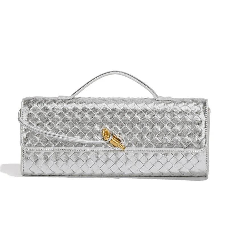 The Woven Grace Clutch - REBECATHELABEL