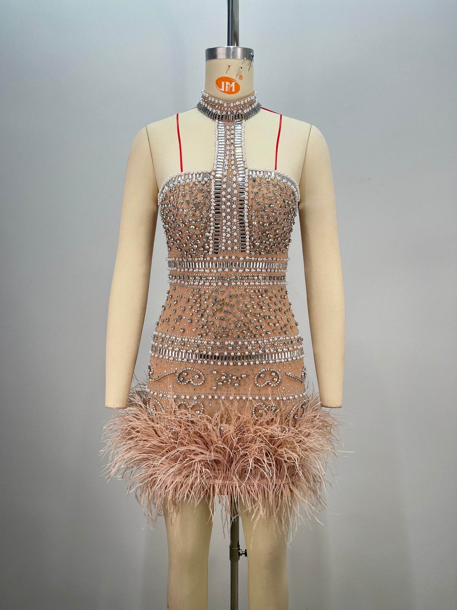 Tutu feather mini dress - REBECATHELABEL