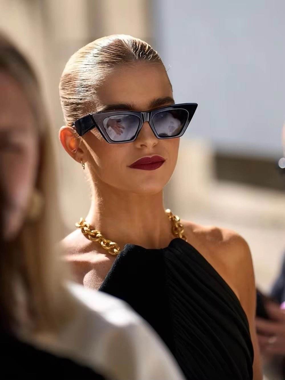 Velvet Metal Halter Evening Dress - REBECATHELABEL