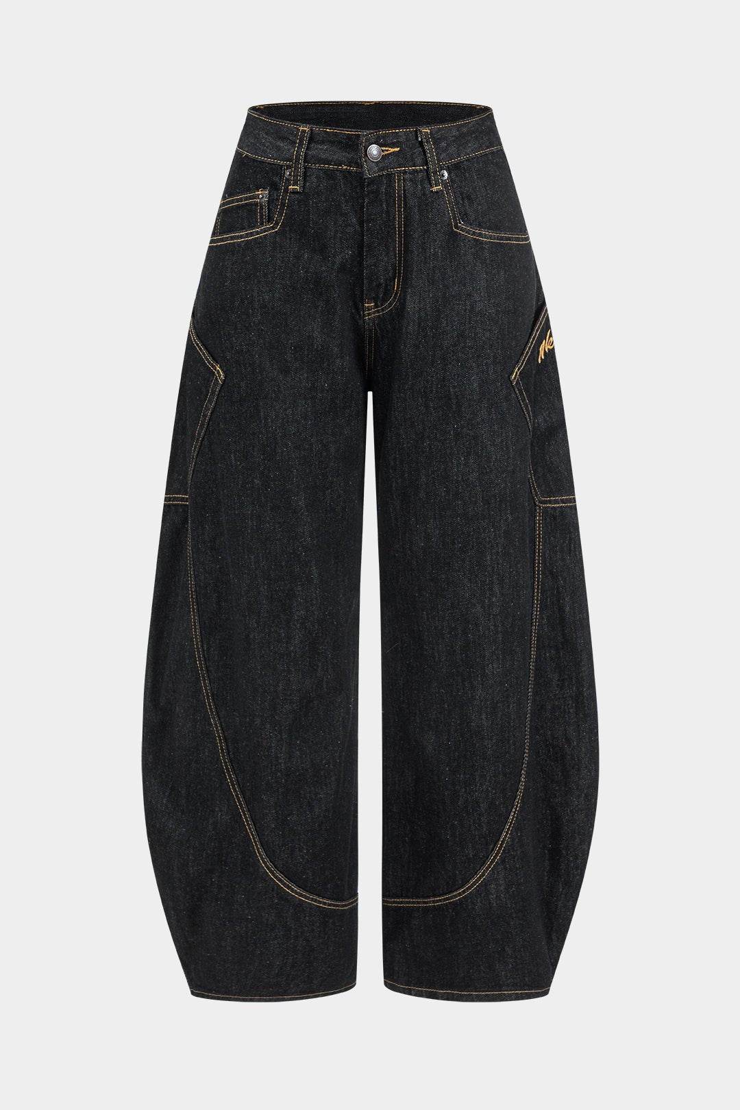 Washed Wide Leg Jeans - REBECATHELABEL