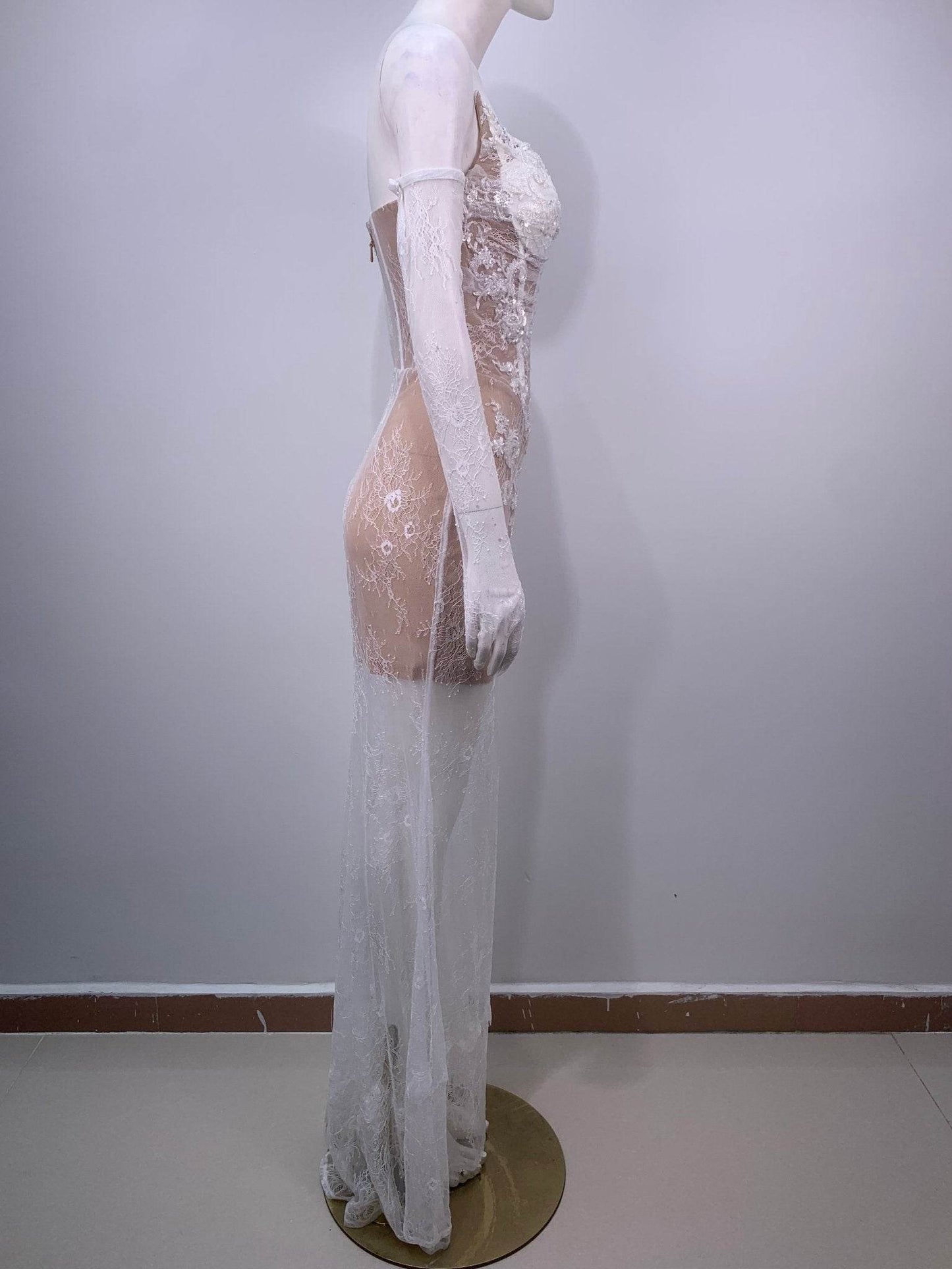 Yandy maxi gloves dress - REBECATHELABEL