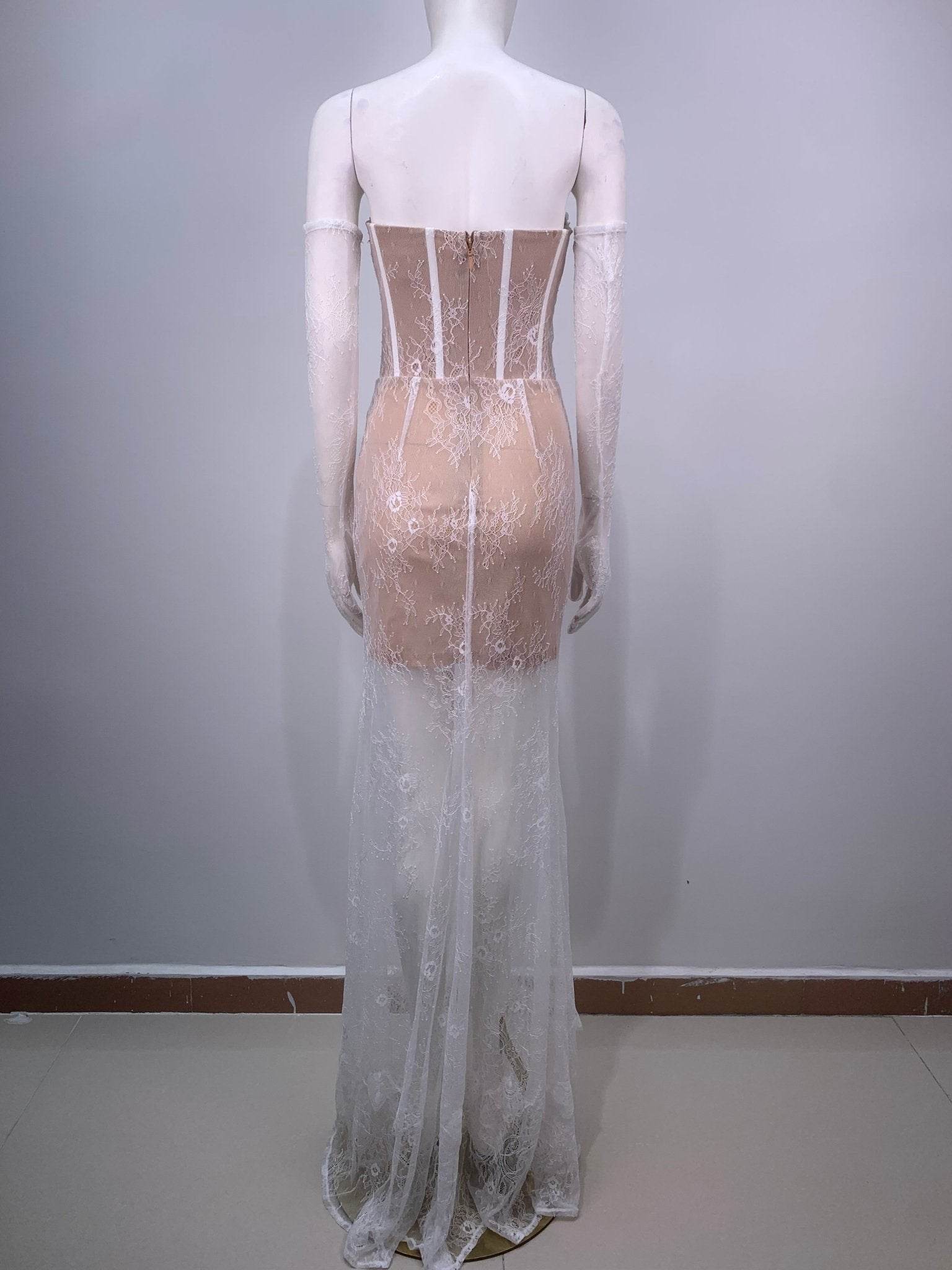 Yandy maxi gloves dress - REBECATHELABEL