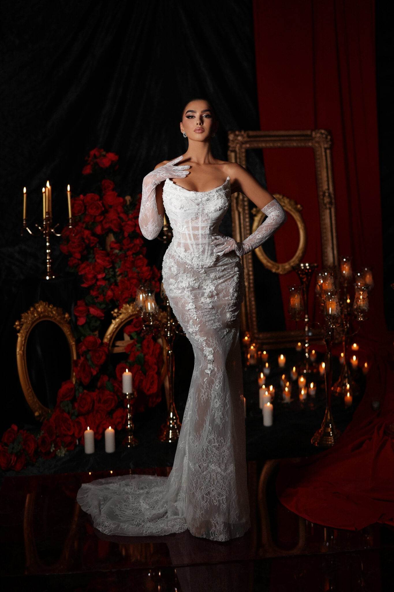 Yandy maxi gloves dress - REBECATHELABEL