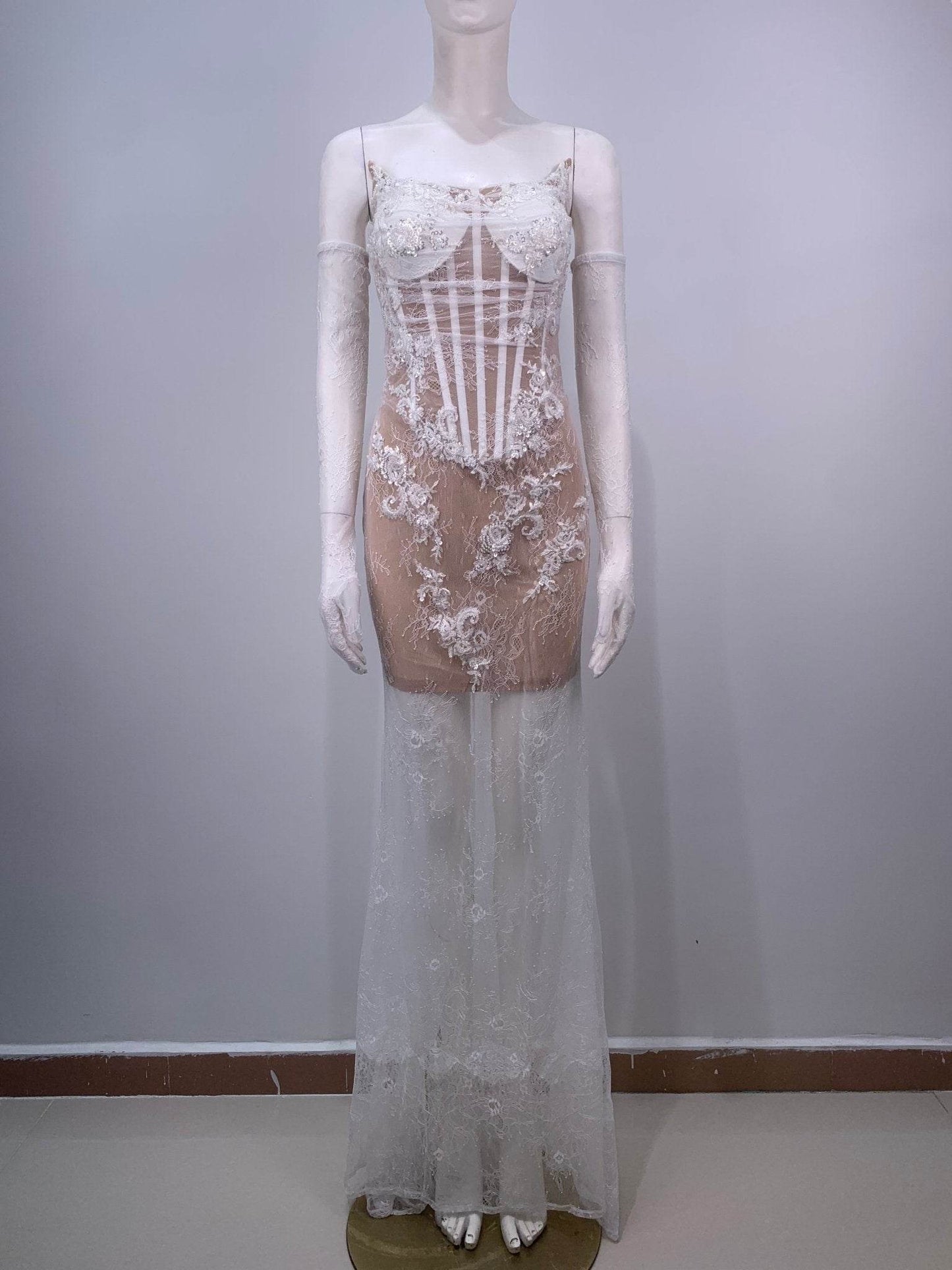 Yandy maxi gloves dress - REBECATHELABEL