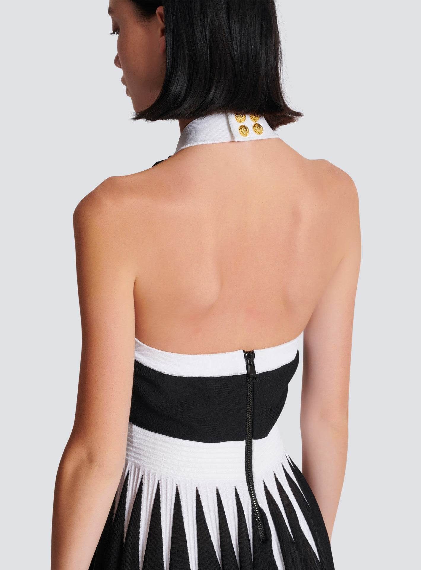 Yandy mini black and white dress - REBECATHELABEL
