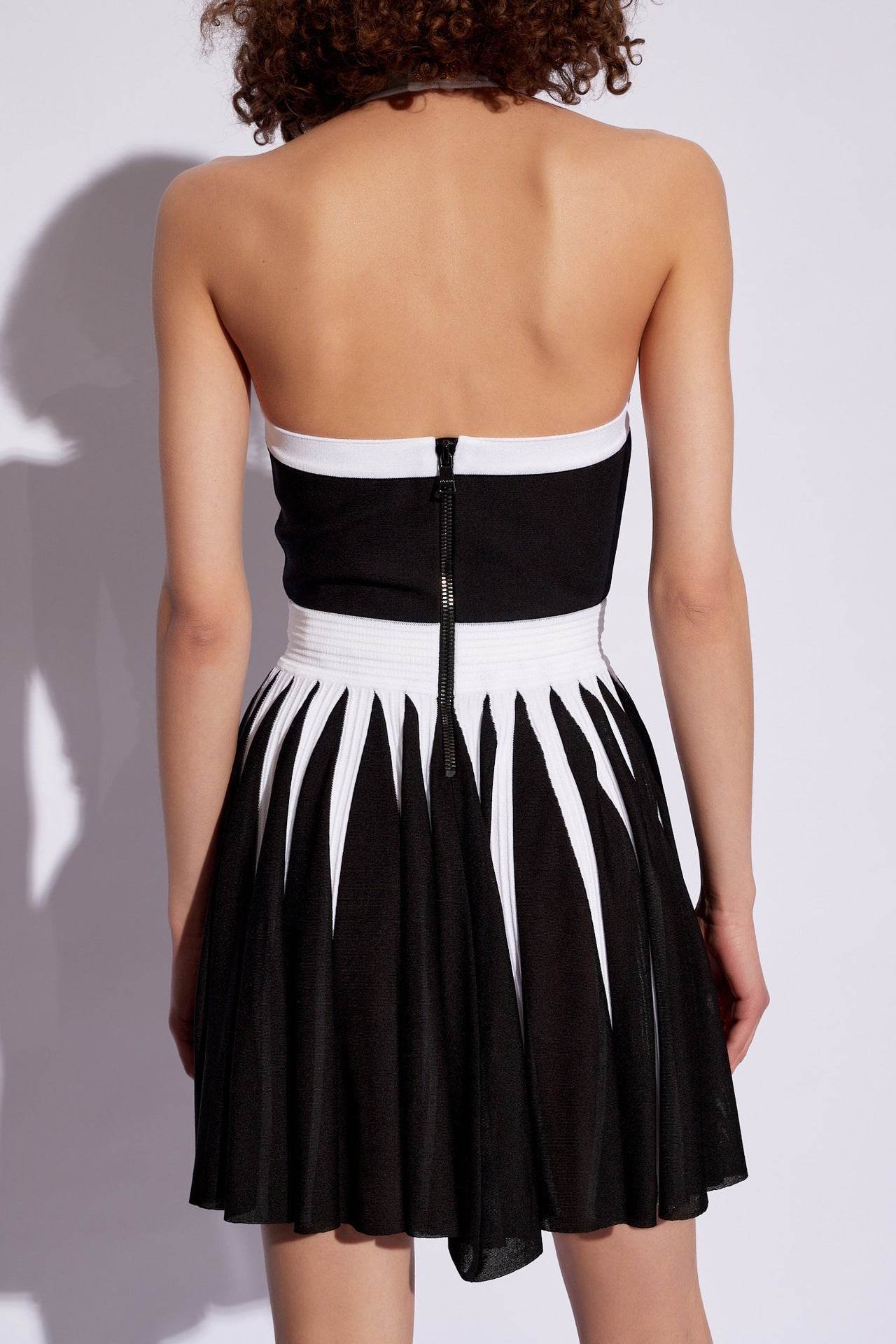 Yandy mini black and white dress - REBECATHELABEL