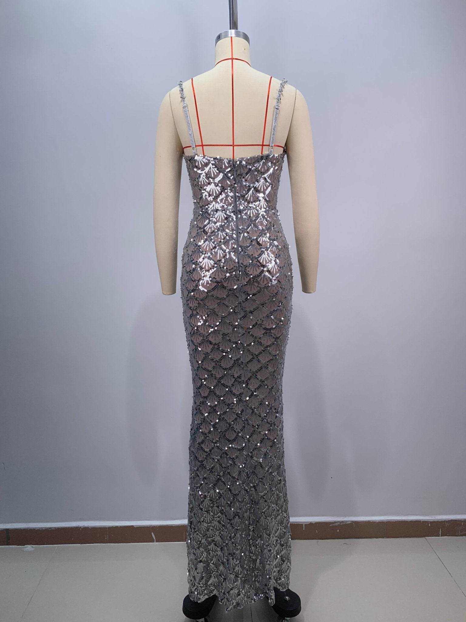 Yandy sequin floor length dress - REBECATHELABEL