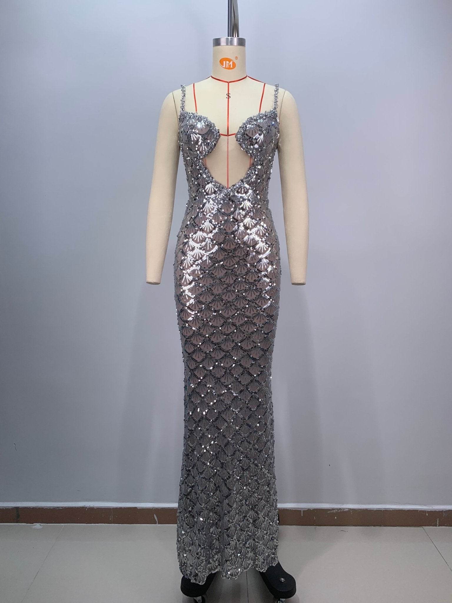 Yandy sequin floor length dress - REBECATHELABEL