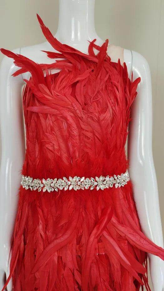 Effortless Feather dress - REBECATHELABEL